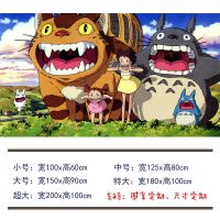 宫崎骏 1 宽100x高60cm 宫崎骏海报墙贴龙猫千与千寻动漫学生宿舍卧室儿童房贴画自粘