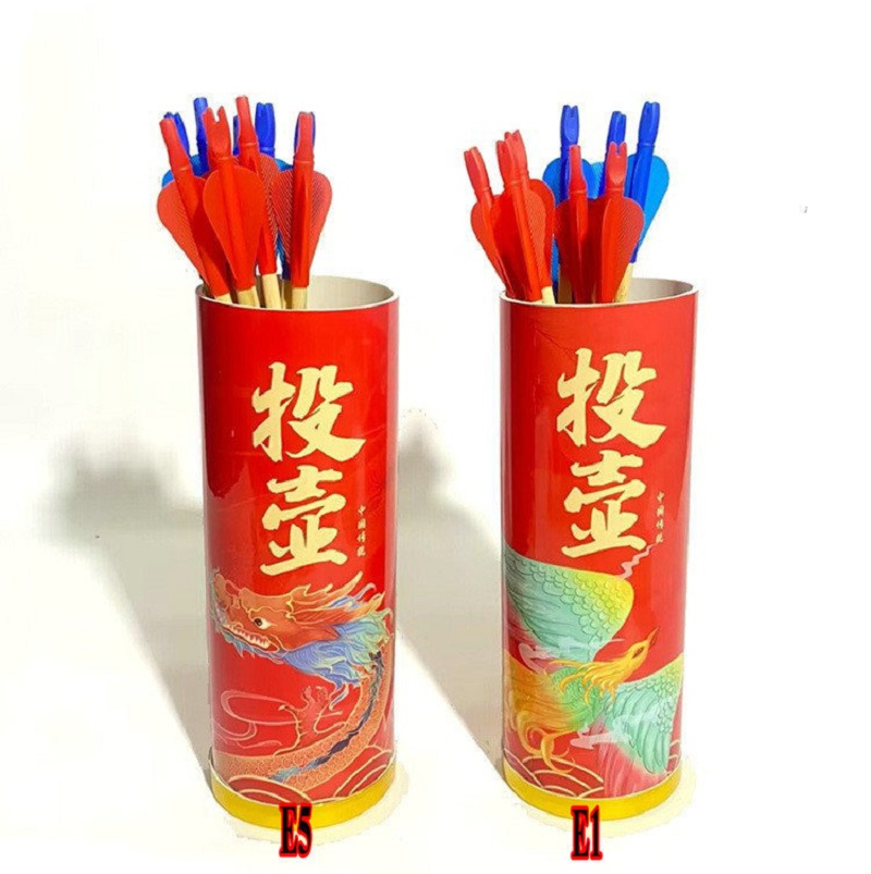 投壶游戏道具A1蓝色40CM +10支43厘米羽箭高清大图