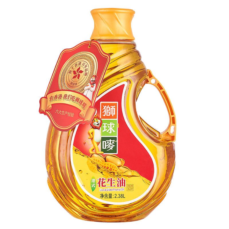 狮球唛 一级压榨 食用花生油 5L