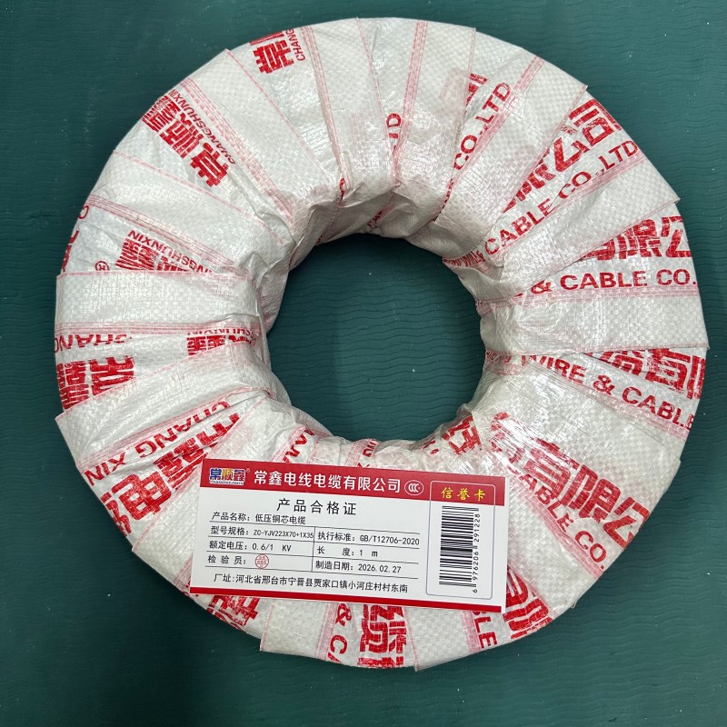 常顺鑫 低压铜芯电缆ZC-YJV22 3×70+1×35 米高清大图
