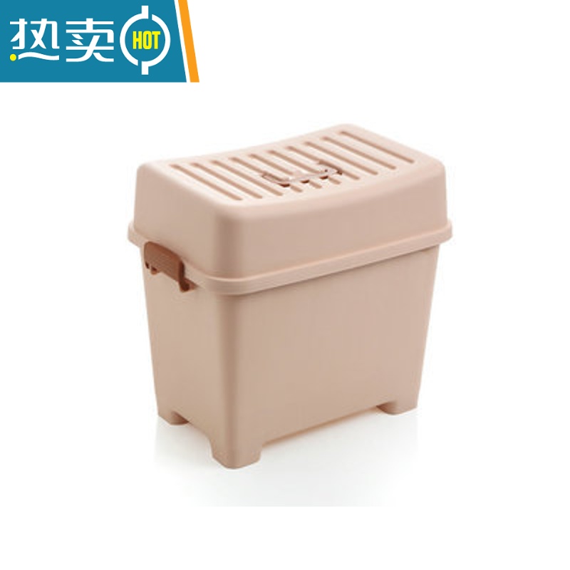 敬平多功能塑料加厚手提储物凳防水带扣钓鱼玩具换鞋椅收纳箱板凳收纳凳高清大图