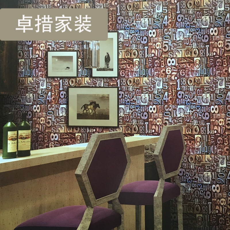 3d个性立体墙纸复古怀旧工业风字母防水壁纸理店服装店餐厅背景壹德壹报价 参数 图片 视频 怎么样 问答 苏宁易购