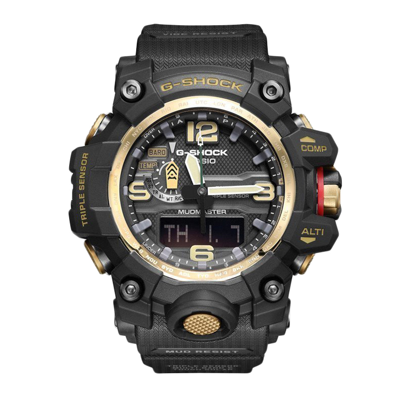 卡西欧(CASIO)手表 G-SHOCK系列 六局电波太阳能 树脂表带 200米防水 男士手表GWG-1000GB-1