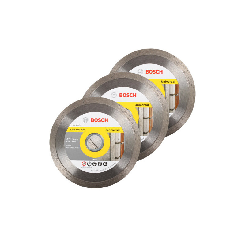 博世(Bosch) 云石片 通用强劲灰片 105mm 连续齿 货期5-10天
