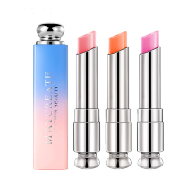 3支 健美创研变色口红保湿补水不易脱色沾杯果冻防水温变滋润唇膏