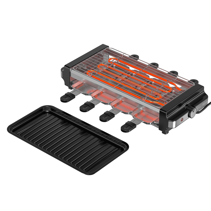 奥克斯(AUX) 烧烤炉 LA-SKL18 (烤架+烤盘+烤架+八手蝶)