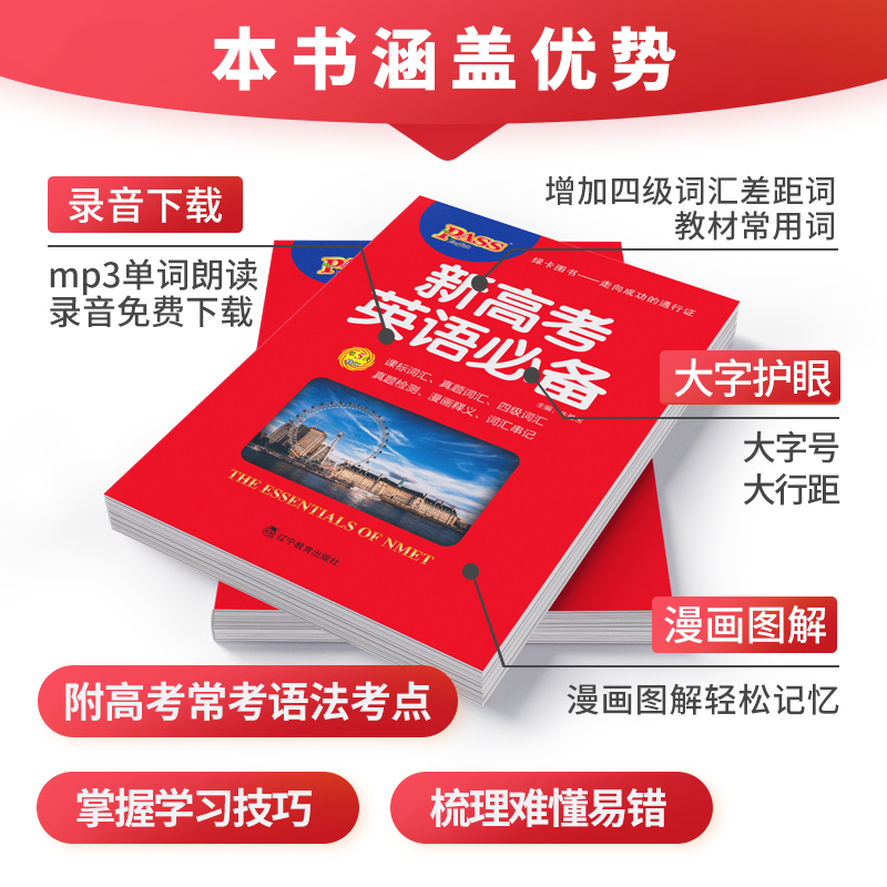 英语 全国通用 [正版]新高考英语词典高中英语词典英汉字典工具书考点速查必背单词3500词高频语法词汇手册新高考高中英语高清大图