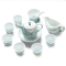 苏氏陶瓷(SUSHI CERAMICS) 茶具套装 忆荷陶瓷功夫茶具青瓷手绘描金茶杯子带礼盒(茶壶)