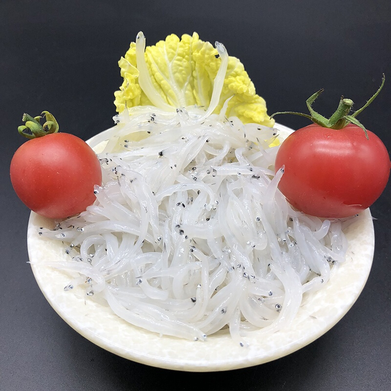 雄船长东山岛海鲜鲜活速冻小银鱼白饭鱼无刺海捕250g盒共500g孩子辅食