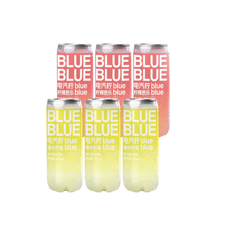 柠檬共和国(Lemon Republic)气泡果汁饮料(芭乐3+香水柠檬3)300ml*6瓶