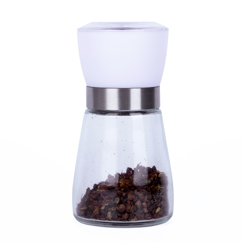 诺派(NUOPAI)胡椒研磨器 手动胡椒研磨器 胡椒粉研磨器 黑胡椒研磨器 白色 C6729