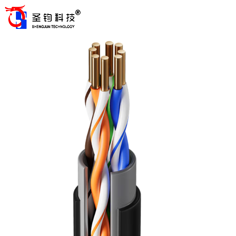 圣钧科技SHENGJUN TECHNOLOGY 超五类室外纯铜无氧专用网线 305米+箱高清大图