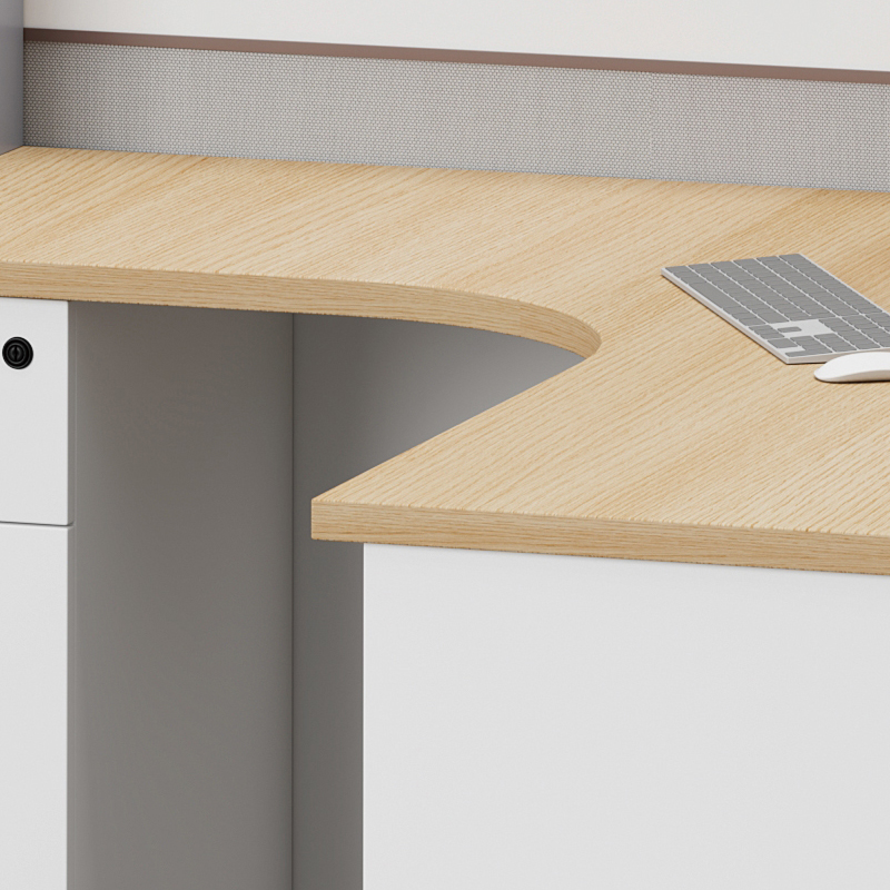 臻远ZYGW-012职员桌办公桌屏风工作卡位 T型八人位高清大图