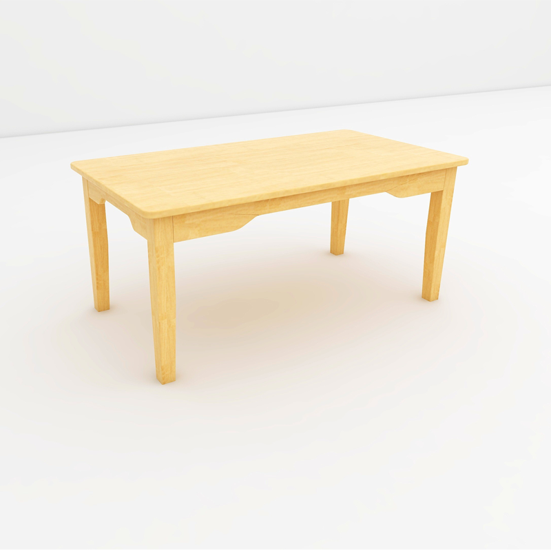 CFZ001 120cm*60cm*46cm 长方桌 原木色高清大图