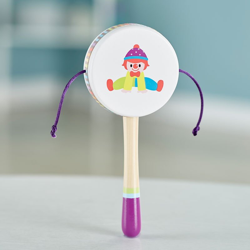 Hape&金宝贝 悦动拨浪鼓10M-3岁宝宝婴幼儿玩具低分贝保护听力宝宝手摇铃早教益智礼盒装