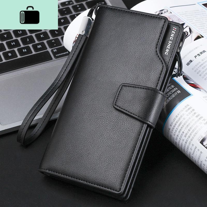 可放装手机的钱包男土长款拉链大容量多卡位多功能商务男士手包潮NEW LAKE图片