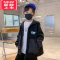 可莉允男童冬季轻薄羽绒棉服2022新款儿童洋气外套秋冬季夹棉加厚帅气潮