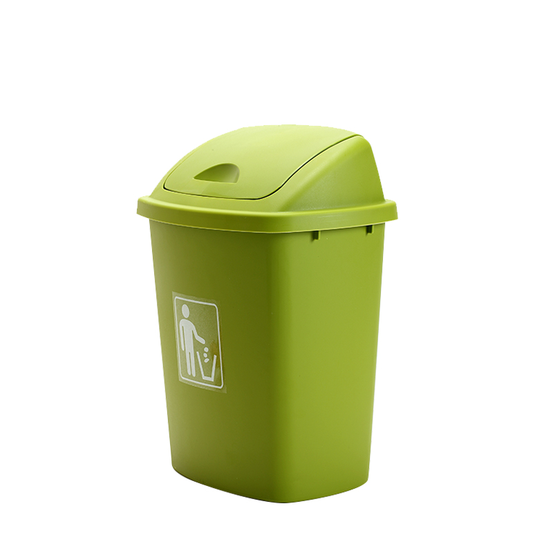 苏识 YJ-A145 30升 带盖加厚 垃圾箱 (计价单位:个) 果绿色高清大图