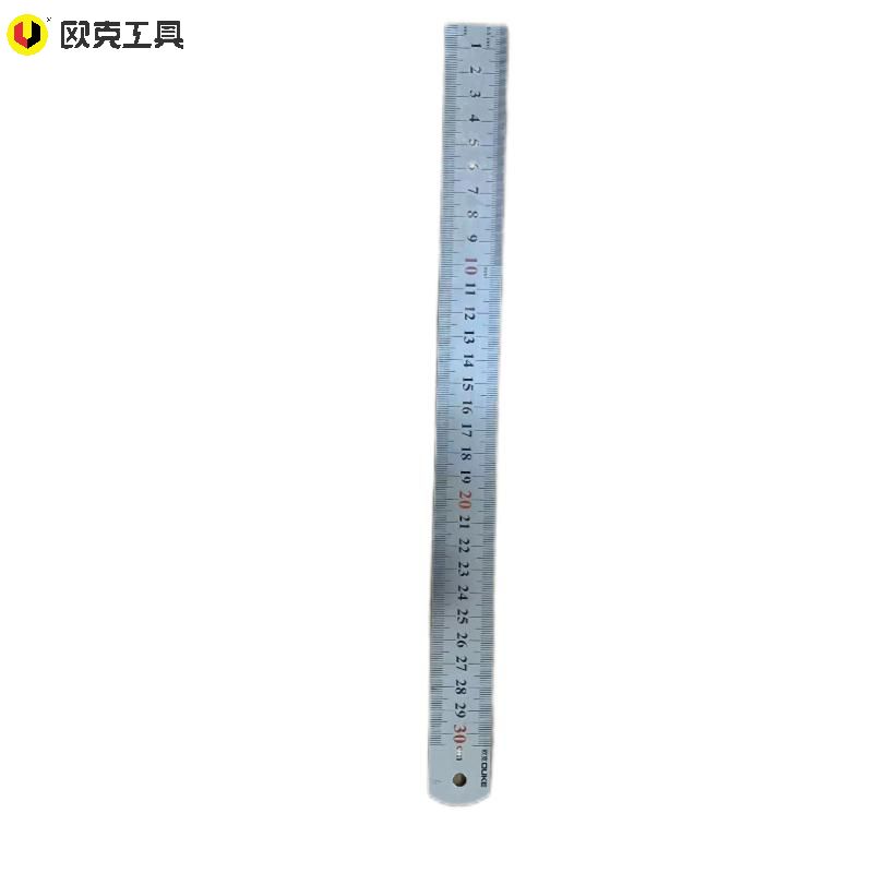 欧克 Ouke 直尺不锈钢直尺 15cm OK-1136高清大图