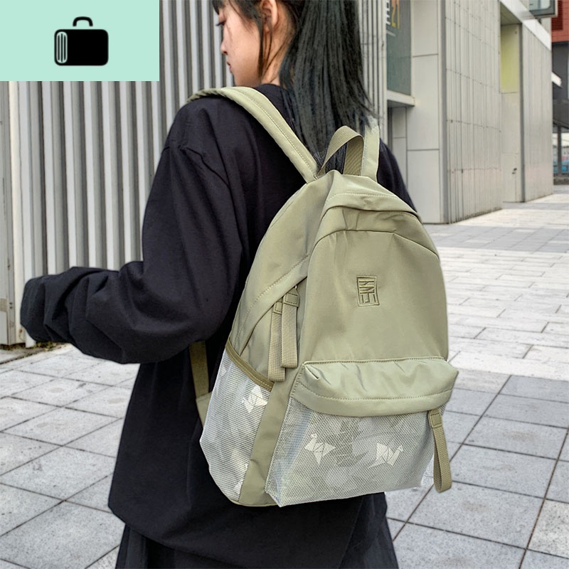 书包女韩版高中原宿ulzzang森系简约背包大学生双肩包ins风初中生NEW LAKE高清大图