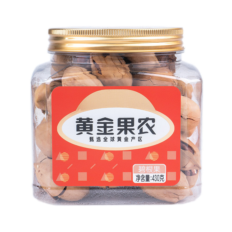 黄金果农碧根果430克罐装坚果零食美味健康天然营养高清大图