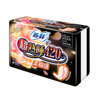 苏菲 卫生巾 姨妈巾超熟睡柔棉感超长夜用420mm*4片 6包24片