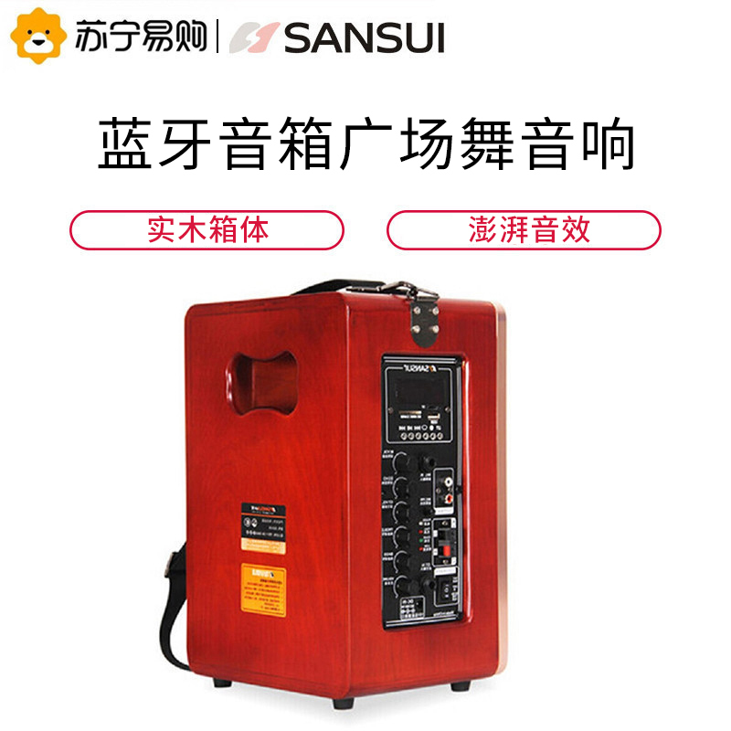 山水（SANSUI） SG4-06 广场舞音响 户外移动拉杆音响 蓝牙会议音箱 无线自动追频麦克风（不带拉杆）