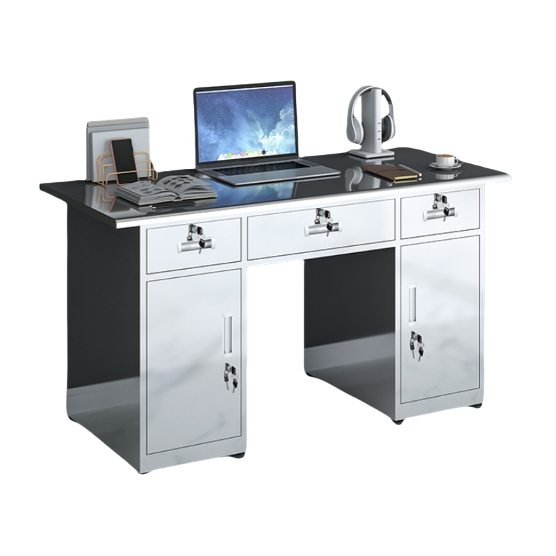 彭梵不锈钢304办公桌高清大图