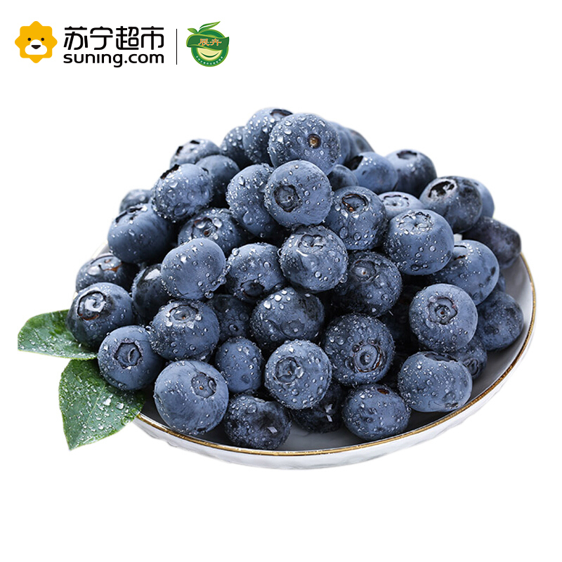 展卉 国产蓝莓4盒装 约125g/盒 新鲜水果