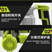 电锤电镐 多功能大功率冲击钻电钻 两用古达工业家用工具 加强版绿色+实用套餐