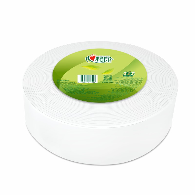 心相印(Mind Act Upon Mind) 卷纸 商用大盘纸珍宝纸3层180米JP003(箱装)6卷*1箱高清大图