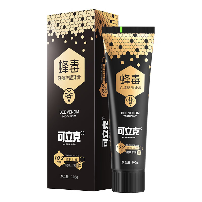 可立克 100g沸石净齿蜂毒牙膏高清大图