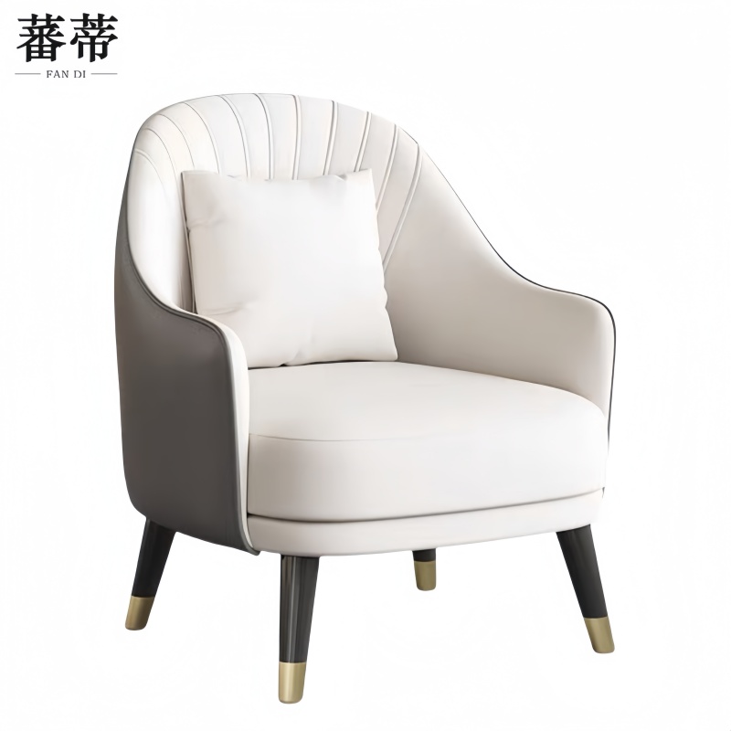 蕃蒂沙发椅灰色个高清大图