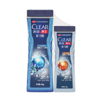 清扬（CLEAR）男士控油沐浴组套 活力运动沐浴露400g+180g 冰凉活力组套580g