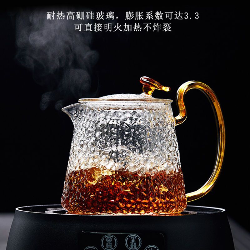 茶壶加厚中式高硼硅玻璃茶壶功夫泡茶壶煮茶家用耐高温咖啡壶养生