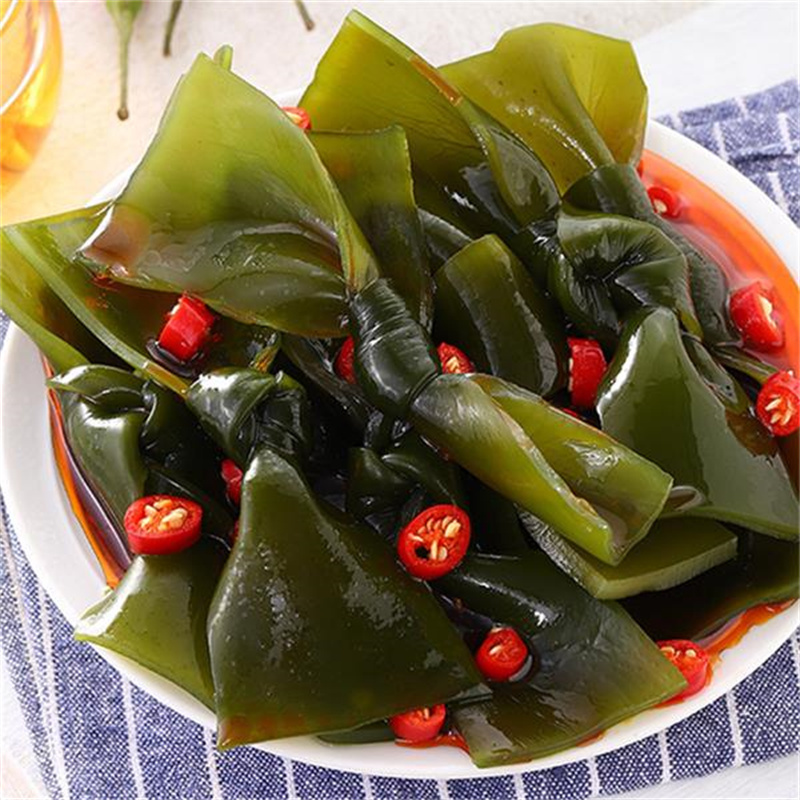 东洛岛海带结酸辣味180g袋海味开袋即食休闲食品办公室零食特产小吃