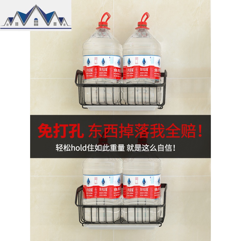 厨房置物架壁挂式不锈钢菜篮架子蔬菜沥水用品免打孔刀架家用大全 三维工匠高清大图