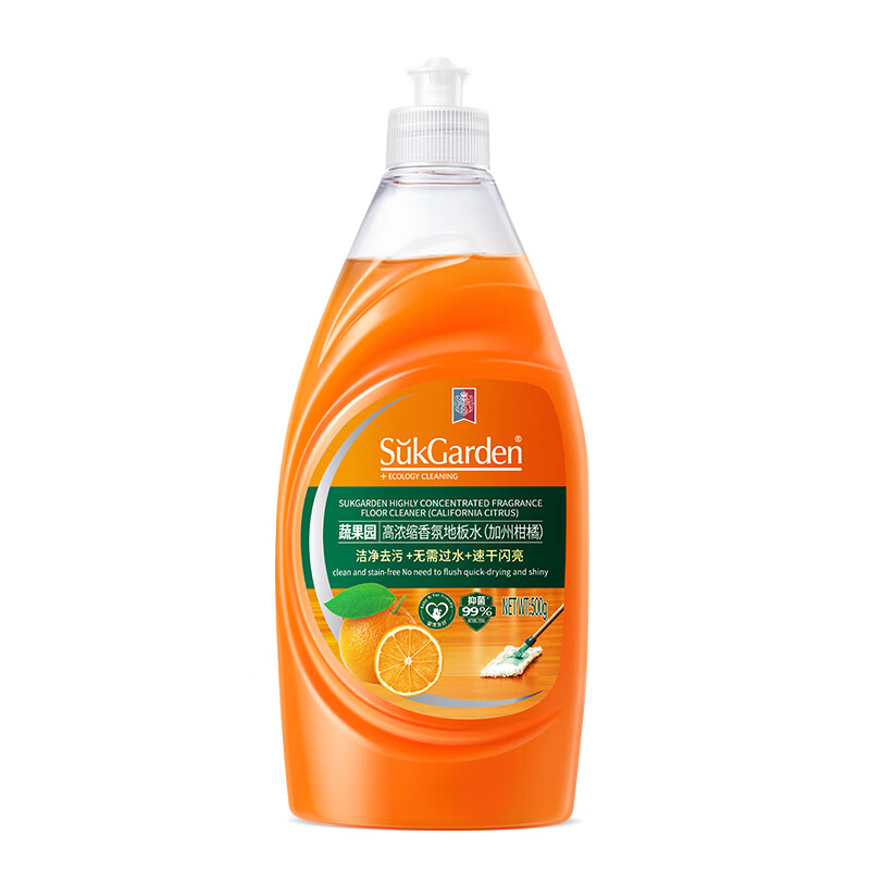 蔬果园 高浓缩香氛地板水(加州柑橘)500g