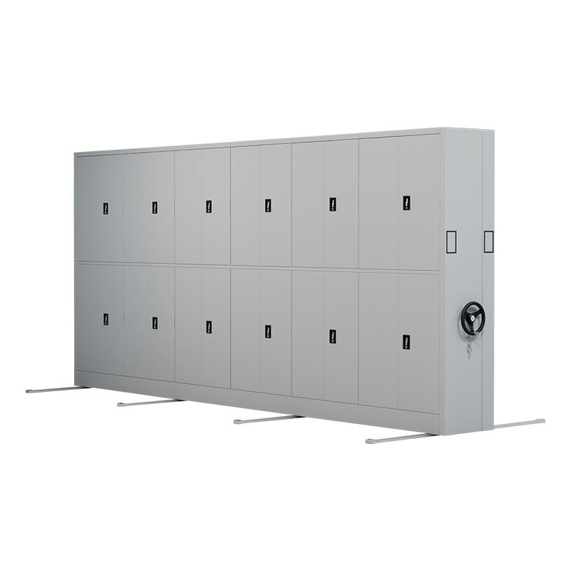 臻远 ZY-MJJA-06 手摇密集架移动档案柜钢制轨道密集柜 通双节 一列六组