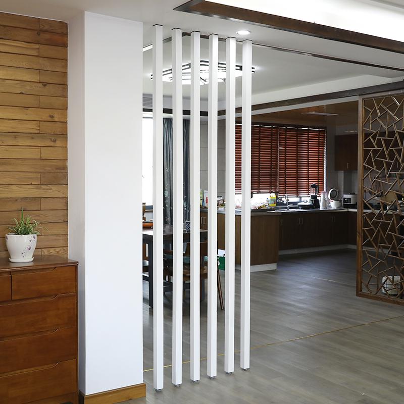 北欧屏风隔断格栅客厅实木入玄关隔断墙家用卧室房间分隔免打孔 隔断10*10cm尺寸联系客服 整装高清大图