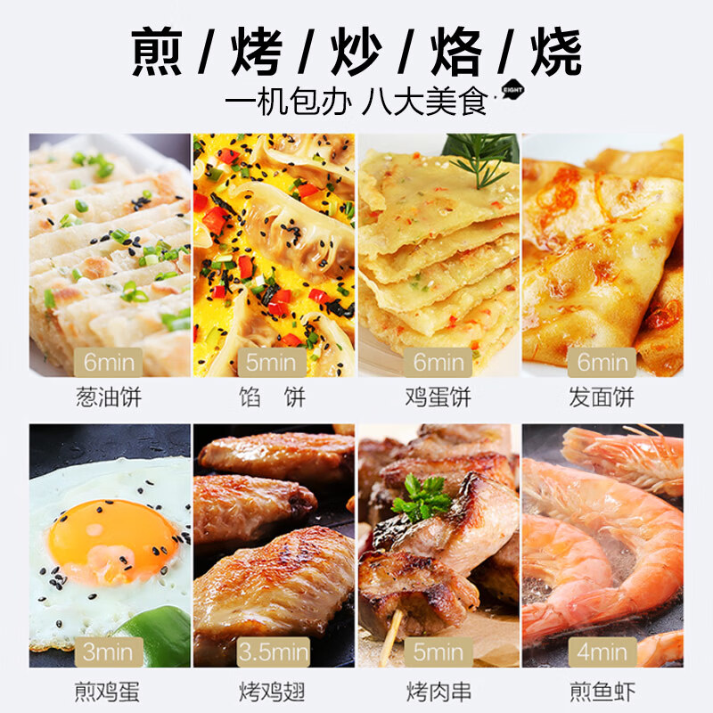 美的(Midea)电饼铛家庭用早餐机双面加热煎烤烙饼机加深加大电饼铛煎饼锅大尺寸智能电饼档 30Easy103高清大图