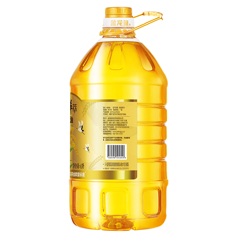 金龙鱼甄露鲜萃 稻米油4L高清大图