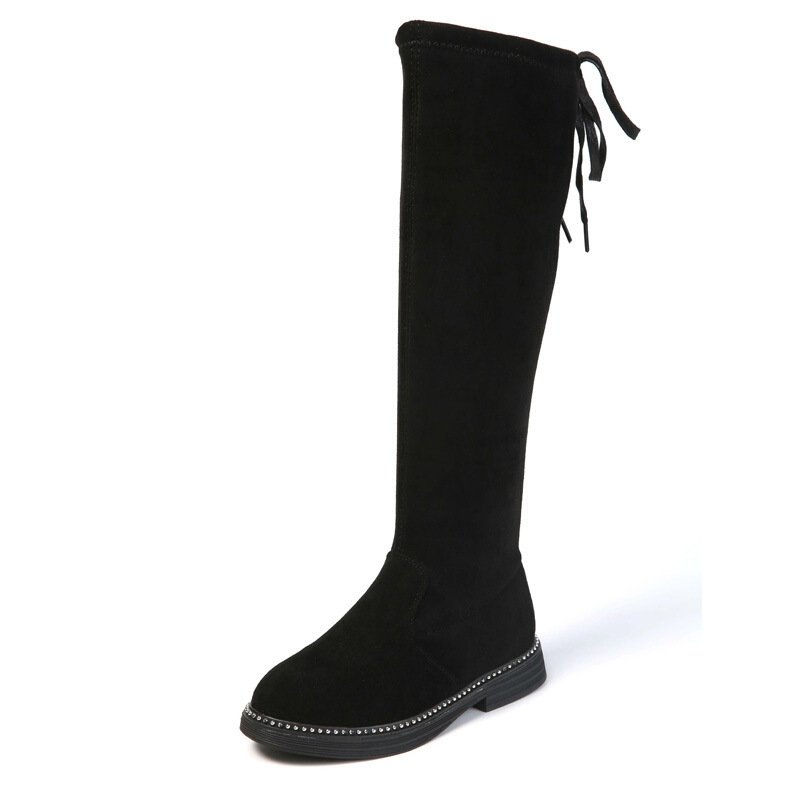 迪鲁奥(DILUAO)女童长靴小孩1-12岁2女宝宝3保暖4儿童棉鞋56高筒7皮鞋8秋冬2021新款