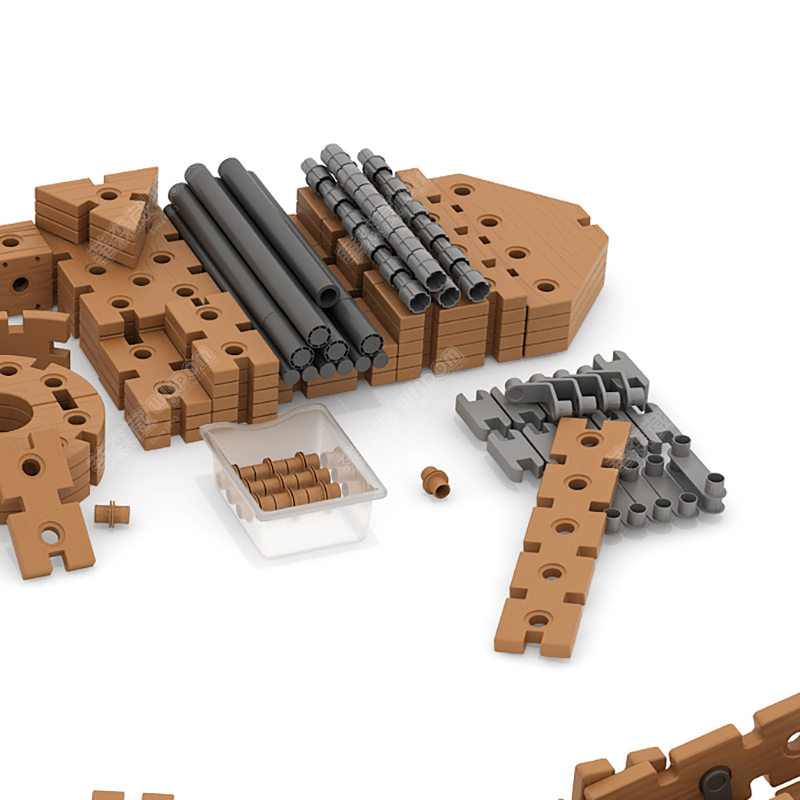 华森葳 户外运动跑酷系列 沙水标准版 拼拼积木组高清大图