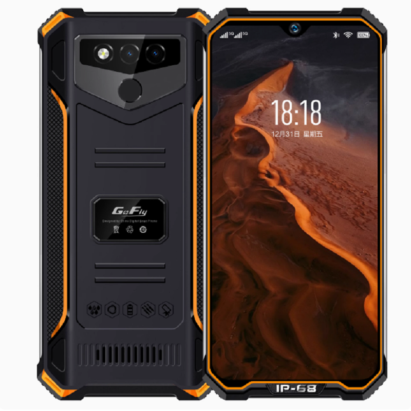 捷语 GOFLY 红鲨Pro 8+256G 户外三防智能手机5G防摔防水GPS卫星定位OTG超长待机NFC对讲拍照游戏定制快递员外卖员老人机高清大图