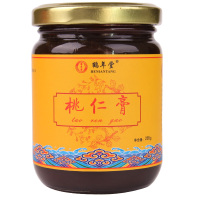 鹤年堂 桃仁膏 陈皮山楂阿胶膏麦芽莲子紫苏蜂蜜手工营养传统滋补养生膏滋膏方 瓶装265g