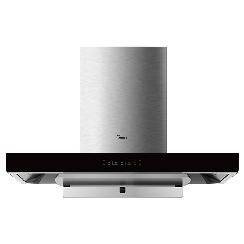美的(Midea)家用抽油烟机欧式顶吸22立方大吸力 4.8KW大火力CXW-260-TN306+JZY-217B