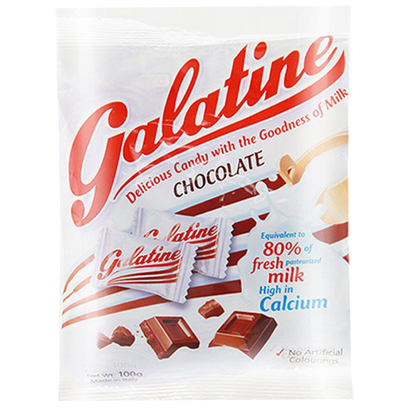 [巧克力味奶片]佳乐锭(Galatine)牛奶片牛乳糖巧克力味 115g/袋 休闲零食糖果 进口食品 意大利进口