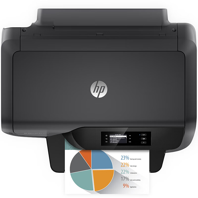 惠普 OfficeJet Pro 8210 A4彩色喷墨打印机 无线/有线网络局域网直连 自动双面 代替8100 标配高清大图