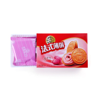 徐福记饼干法式薄饼花生味84g/盒